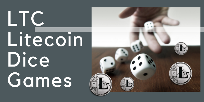 Coins with, LTC Litecoin dice games, hand throwing dice
