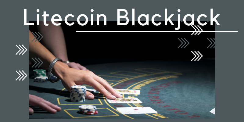 Litecoin blackjack - bj table, two hands, cards